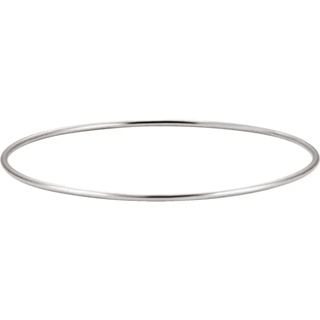 Sterling Silver 1.5 mm Bangle 8" Bracelet