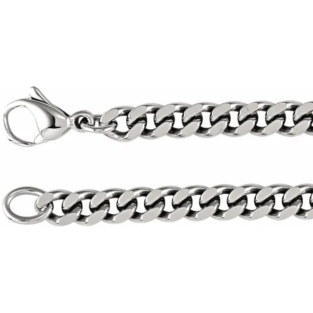 Titanium 5.3 mm Curb 8" Chain