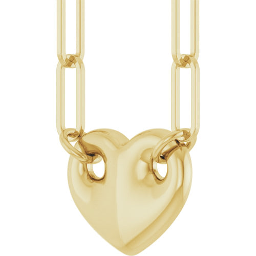 14k Gold - Golden Heartbeat Necklace