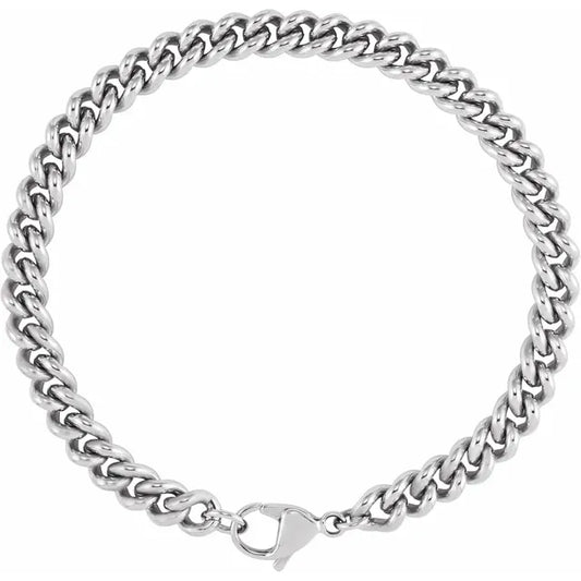 Stainless Steel 6.3 mm Curb 8" Chain
