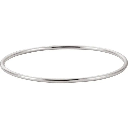 Sterling Silver 2.5 mm Bangle 8" Bracelet