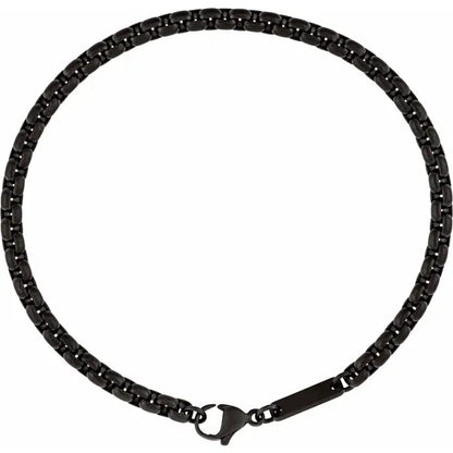 Titanium 4 mm Round Box 8" Chain