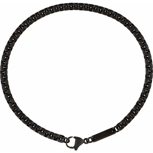 Titanium 4 mm Round Box 8" Chain