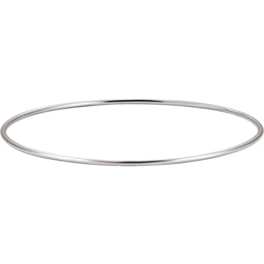 Sterling Silver 1.5 mm Bangle 8" Bracelet