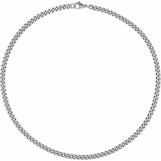 Titanium 5.3 mm Curb 8" Chain