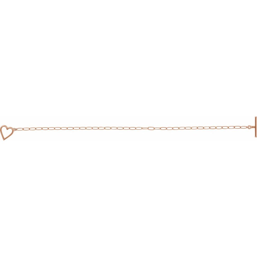 14k Golden Love Link Bracelet