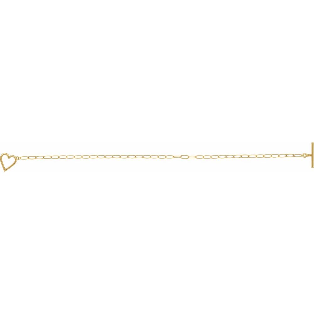 14k Golden Love Link Bracelet