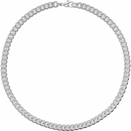 Sterling Silver 8 mm Curb Chain