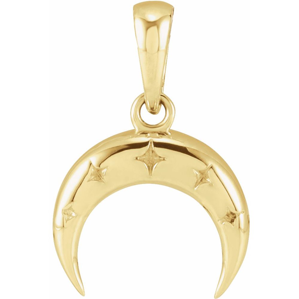 14k Golden Lunar Navigator Pendent