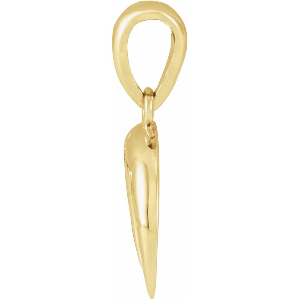 14k Golden Lunar Navigator Pendent